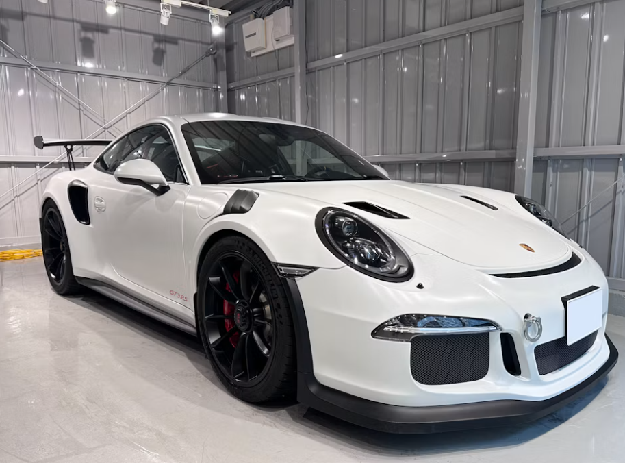 White sports car exterior